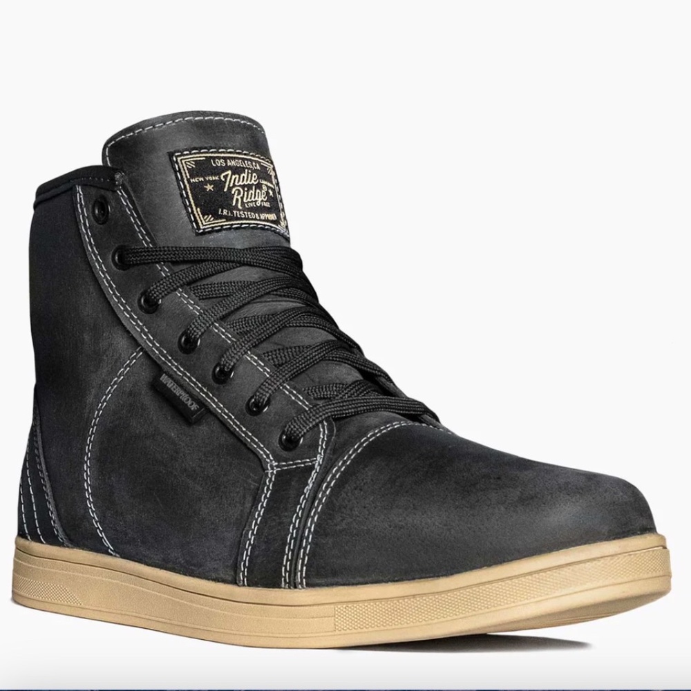 Leather Motorcycle Boots - The Crow Ivory